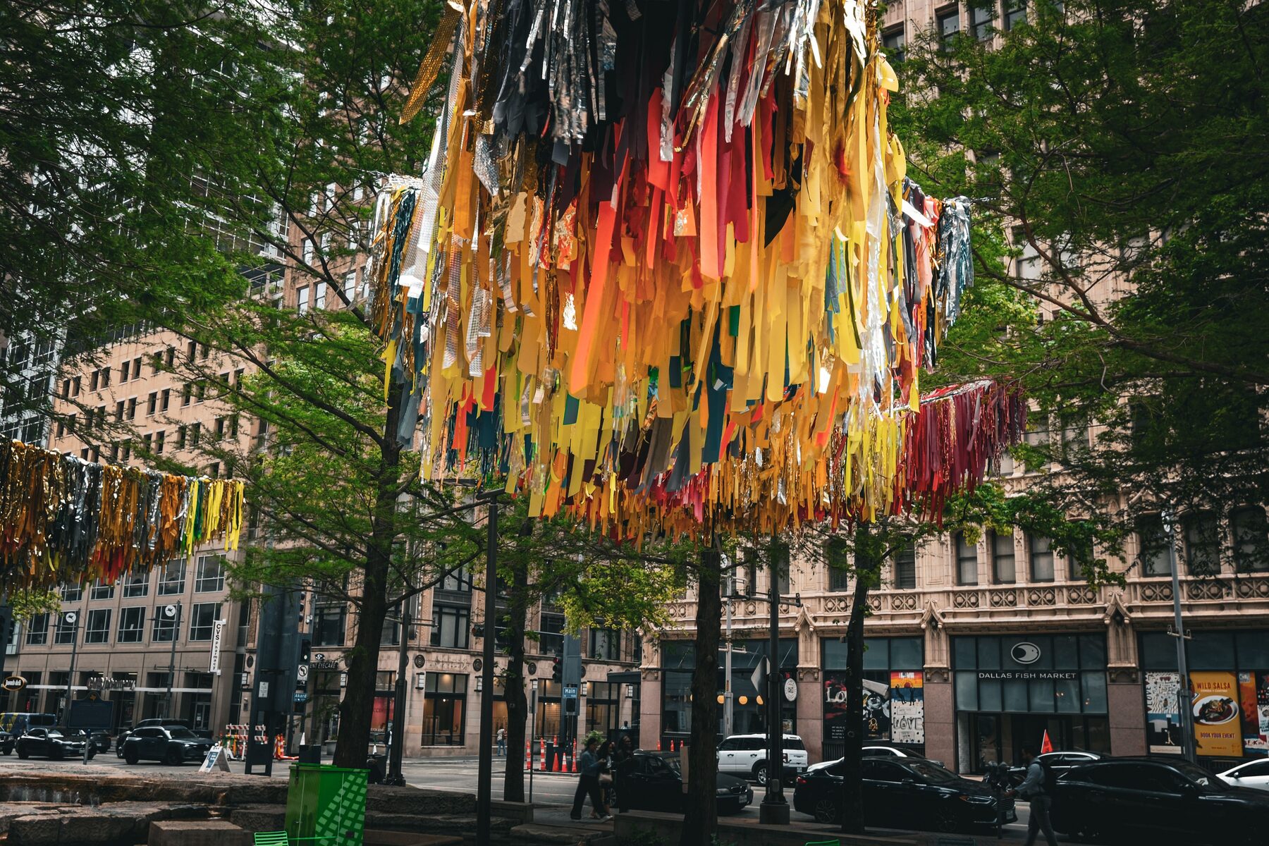 Colorful community art installation, Making Room program